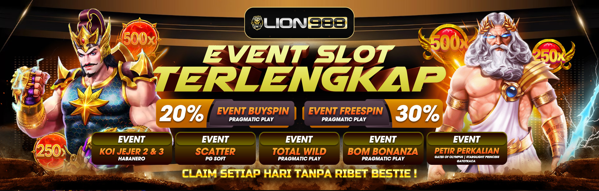 EVENT SLOT TERLENGKAP DI LION988