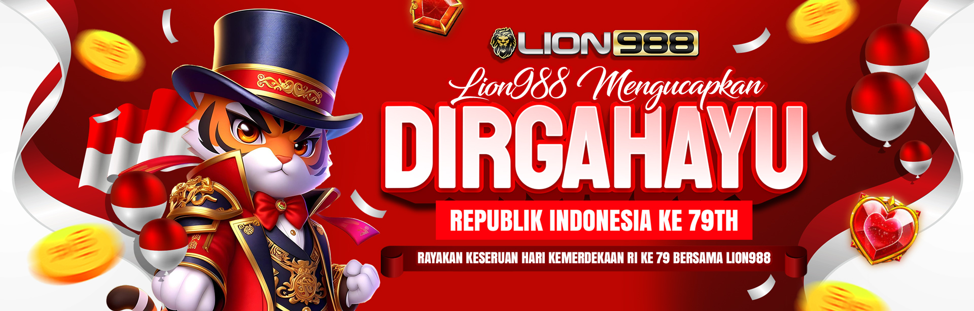 DIRGAHAYU INDONESIA KE 79th -LION988-